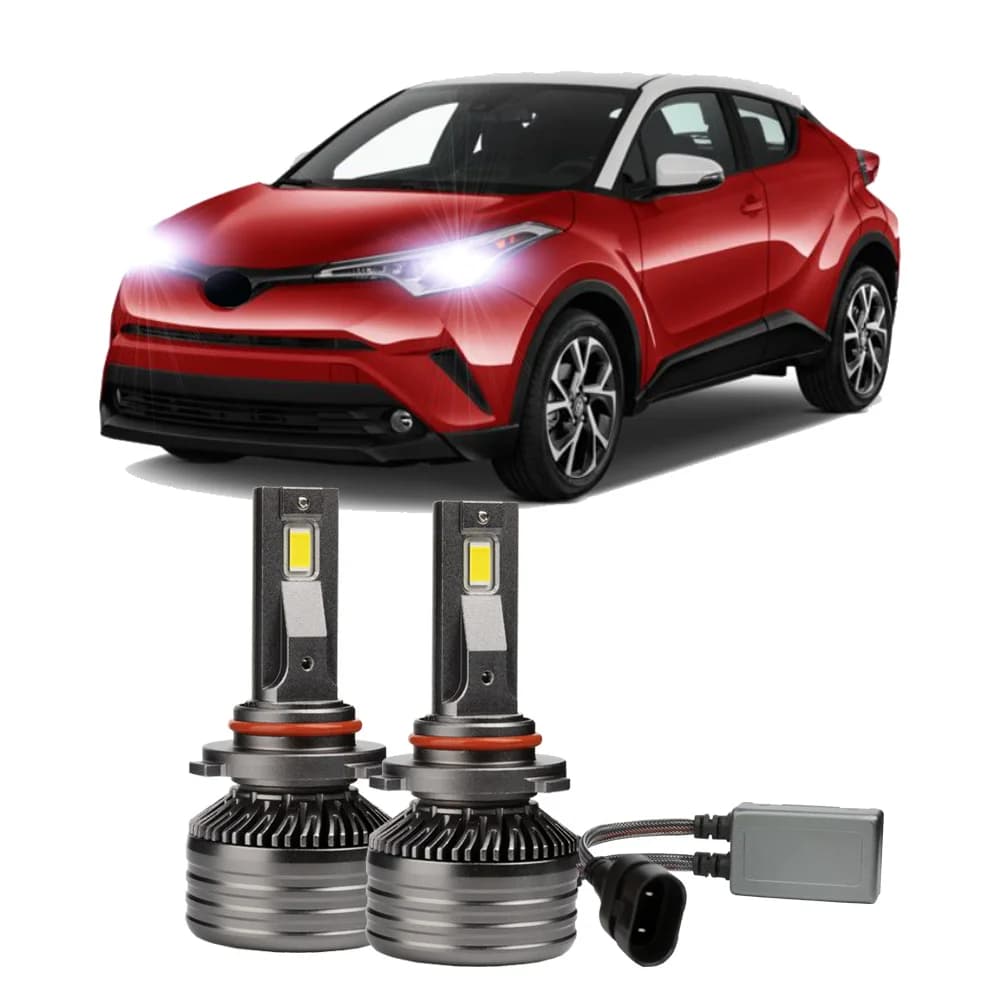 2 pezzi 9012 HIR2 lampadine per fari a LED per auto per Toyota C-HR CHR 2016-2019 fascio alto basso Canbus 6500K