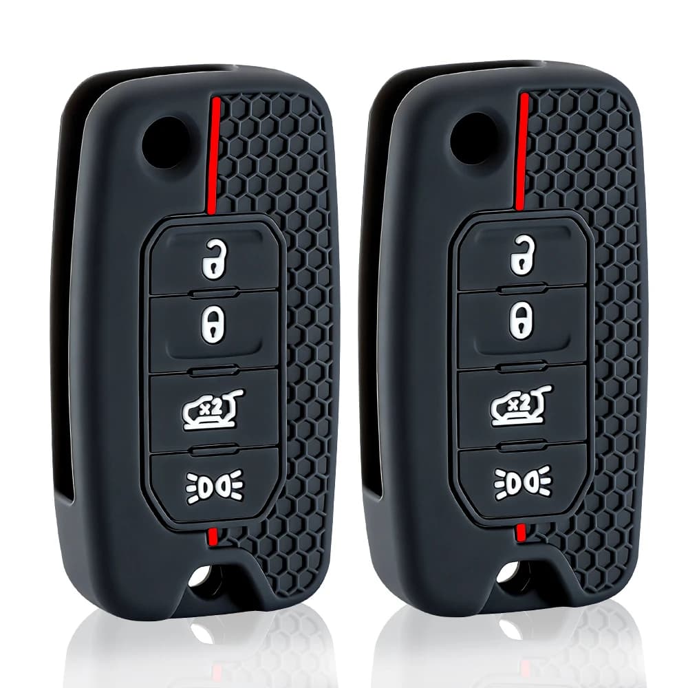 Car key case for Jeep Cherokee Compass S Renegade Grand Commander for Dodge Journey Challenger Jcuv Charger for Chrysler 300C