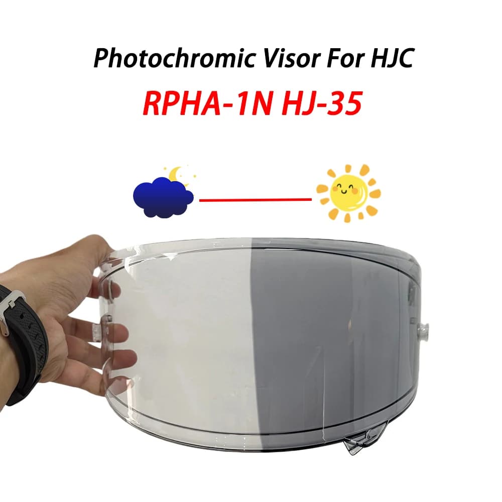 Photochromic Helmet Visor for HJC RPHA 1N HJ-35 RPHA-1N Motorcycle Helmets Lens Shield Glass Viewfinder Screen Accessories