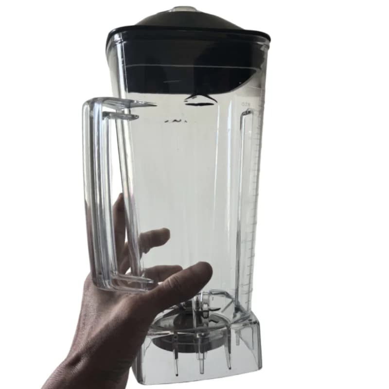 64 OZ White Transparent Blender Container for SILVER CREST replacement Blender cup with lid and blades
