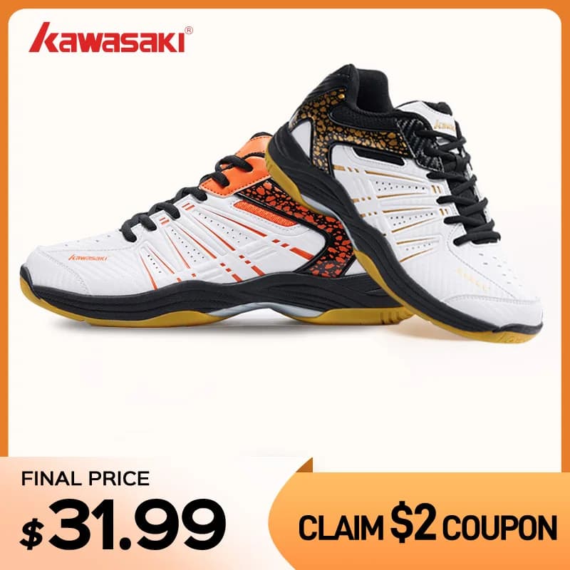 Badminton Kawasaki Men's Anti-slip Sports Tennis Shoes Women's Sneakers K-063