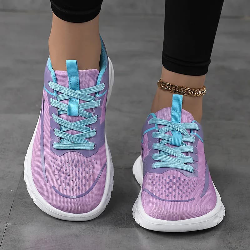 Women's Casual Breathable Mesh Sports Shoes Soft Sole Comfortable Outdoor Running Sneakers