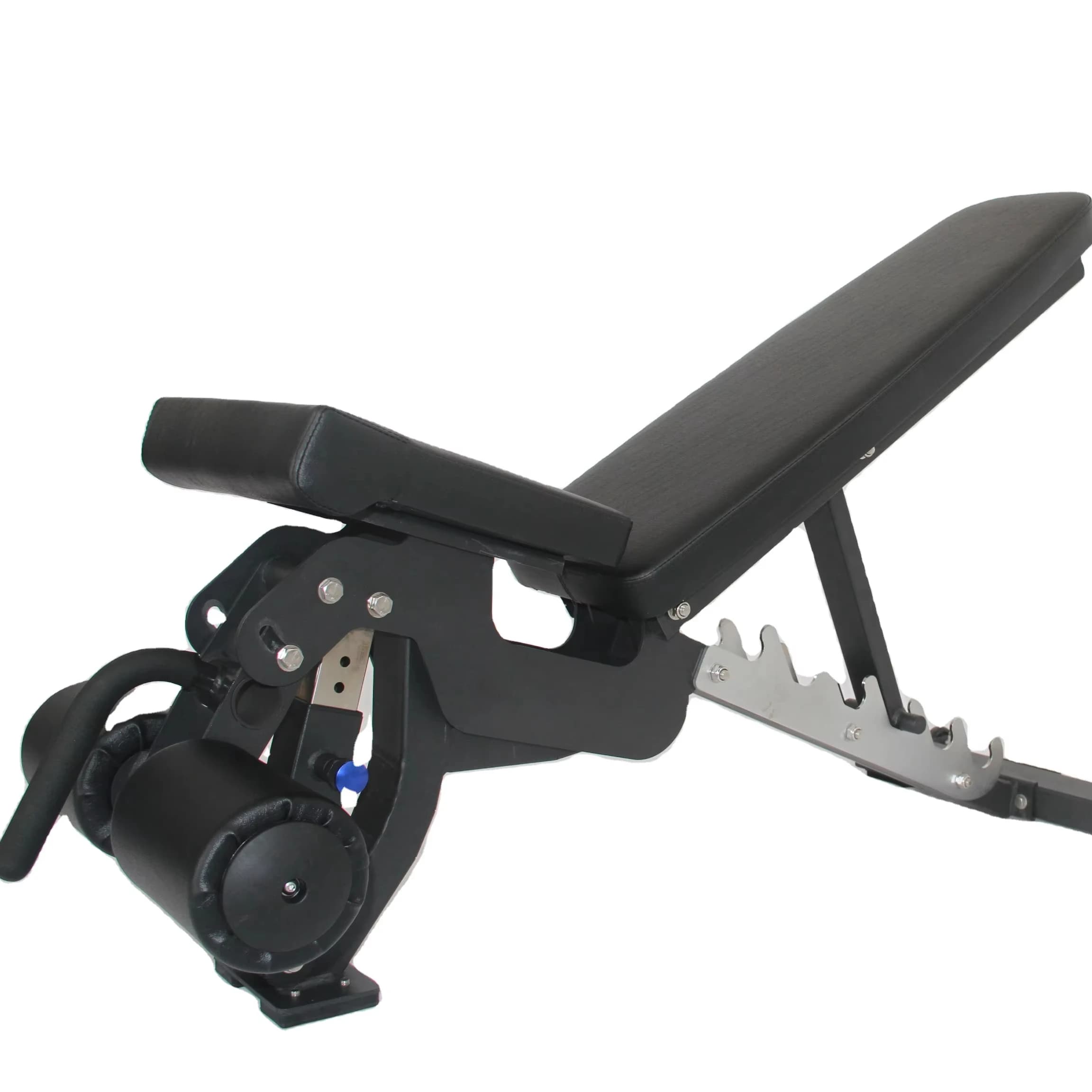 Modern adjustable tilt bench for home gym with custom steel logo Foldable bench with handlebars with folding function 2025