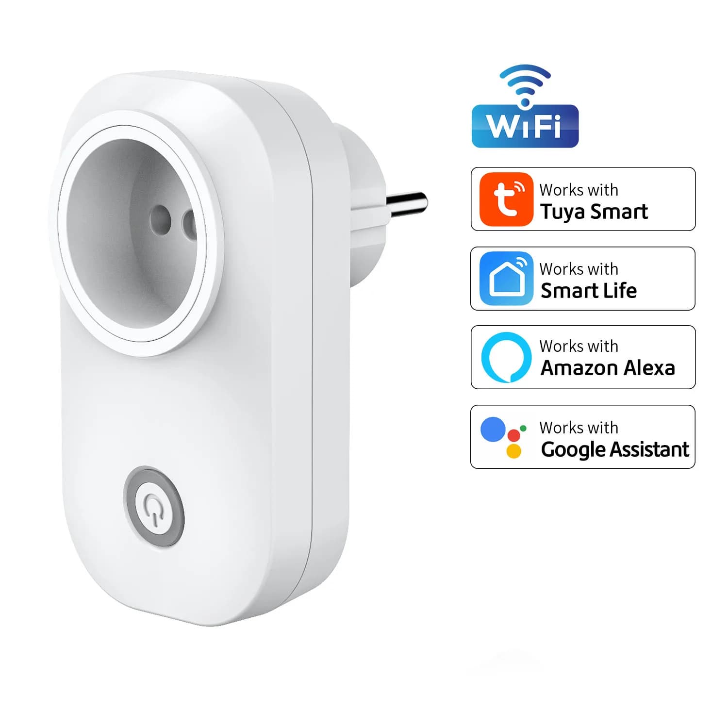 Brand Smart WiFi Standard EU App Tuya Smart Life Alexa Google Assistant Rated Voice Control 16A