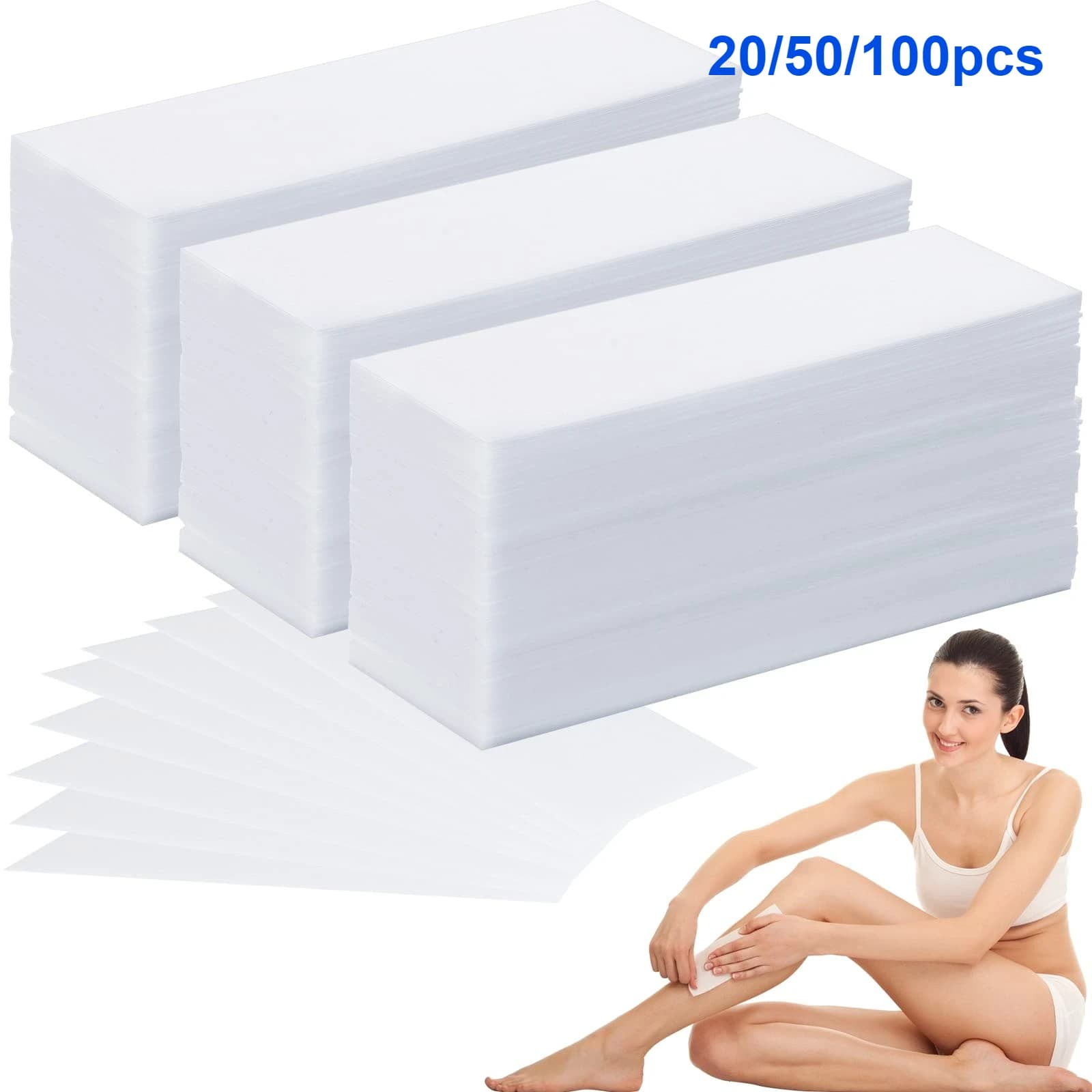 Professional Hair Removal Tool Depilatory Paper Nonwoven Epilator Women Wax Strip Paper Shaving Roll Waxing Smooth Legs