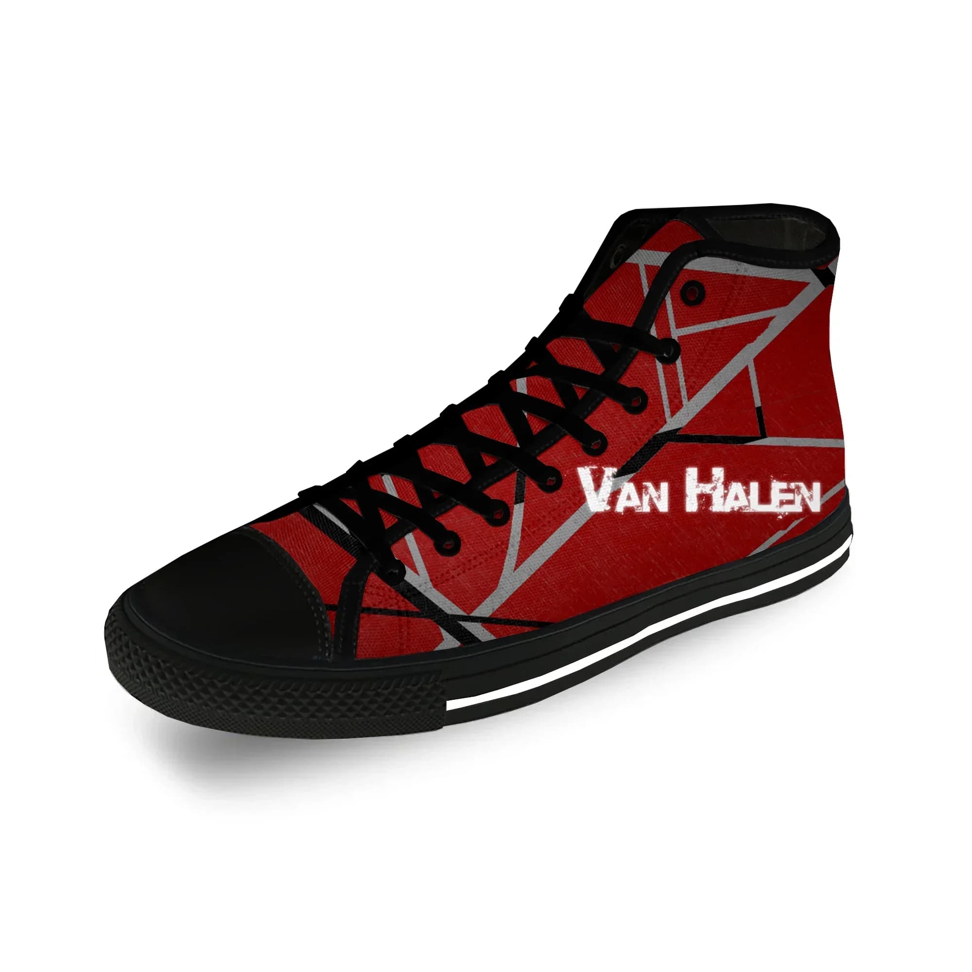 Van EVH 5150 STRIPES Halen Harajuku Scarpe in tela leggere con stampa 3D, scarpe alte in tela, per uomo e donna, sneakers casual traspiranti