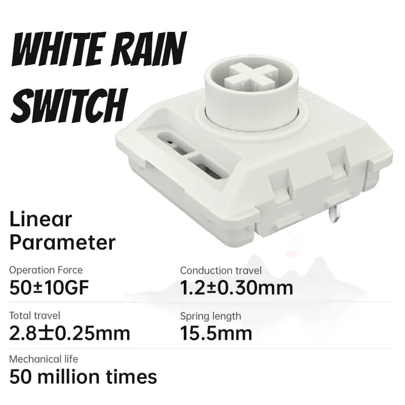 Kailh Custom POM Full The Elenements Series Low-Profile keyboard switch smooth mechanical keyboard