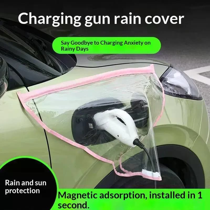 Electric Car Charger Cover Outdoor Car Charging Port Rain Cover Waterproof Charging Plug Protection For Electric Vehicle