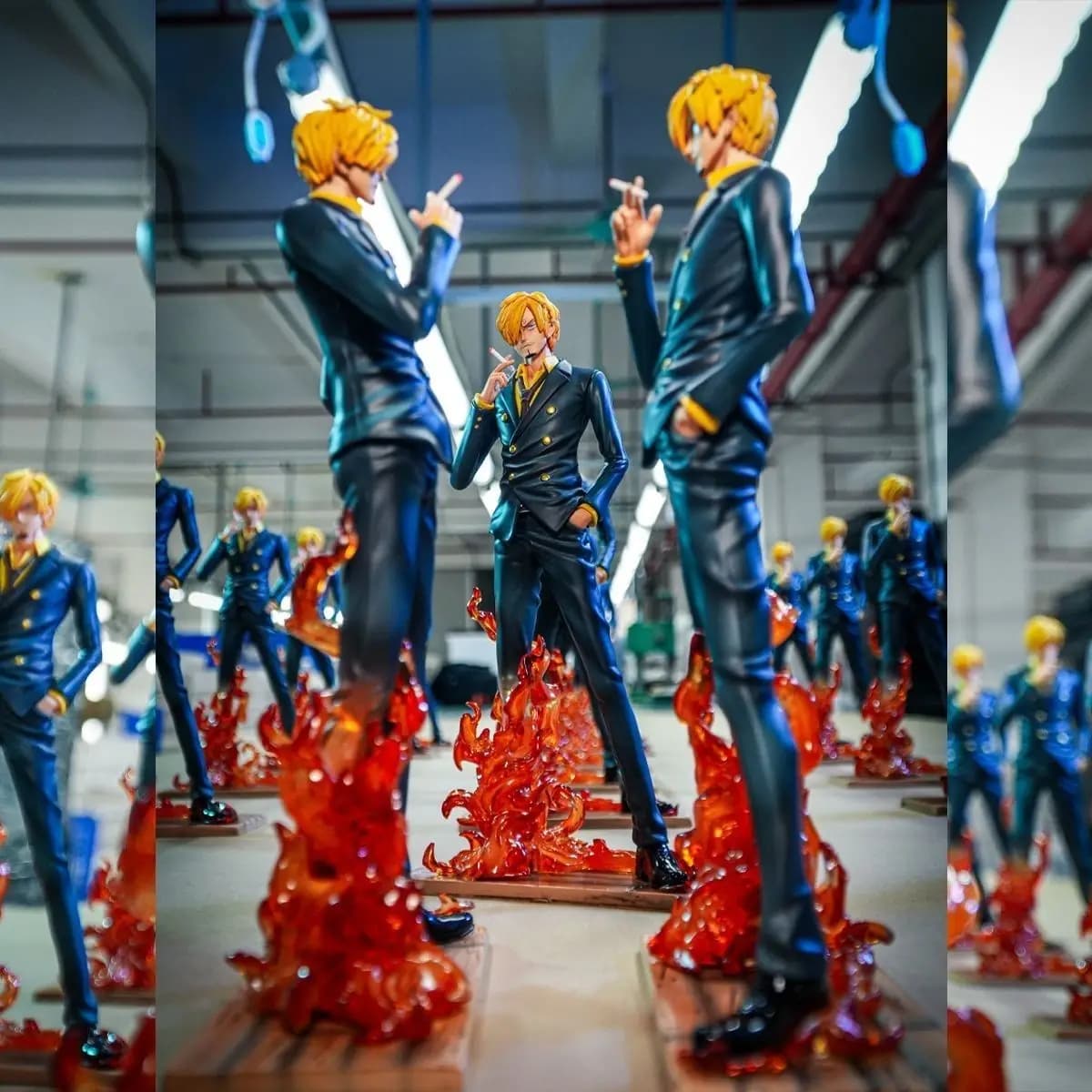 JT Studio One Piece Demon Sanji Style Kick C2 Rufy Figura Figurina One Piece Figurina GK Modello Display Anime Regalo