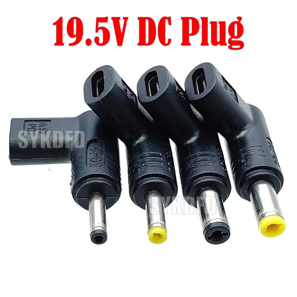USB C PD Power Connector to CC Converter Universal charging adapter from 19,5 V type C to DC jack for PD tablet router