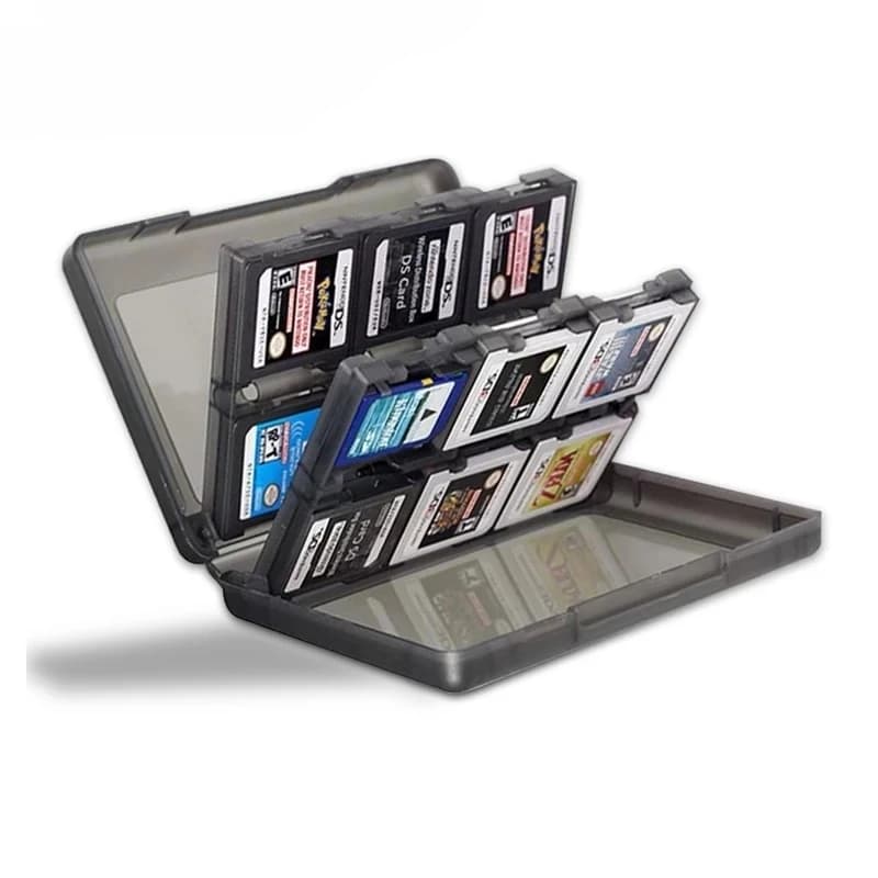 Custodia rigida per riporre carte da gioco portatile 28 in 1 per il NUOVO 3DS / 3DS / DSi XL / DSi LL / DS Lite