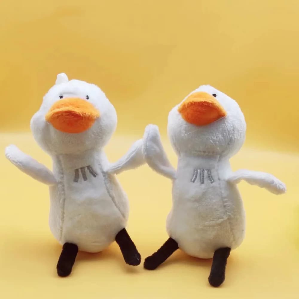 Simpatico peluche anatra bambola portachiavi cartone animato bella anatra borsa per auto accessorio ragazzo ragazza coppia soffici giocattoli portachiavi regali animali carini