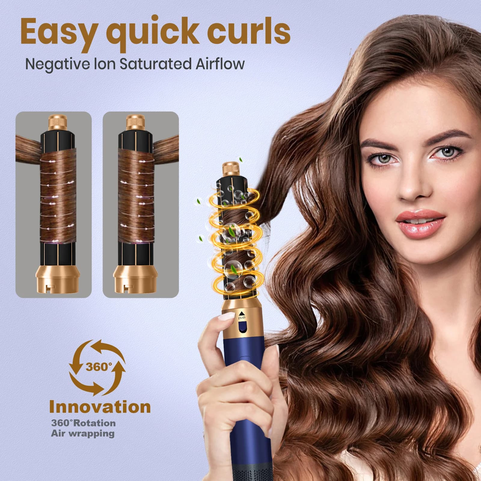 New 5 In1 Multi Hair Straightener Hair Styler Curling Iron Hair Dryer With Hair Brush Hairdryer For Hair Dryer Hair Multi Style