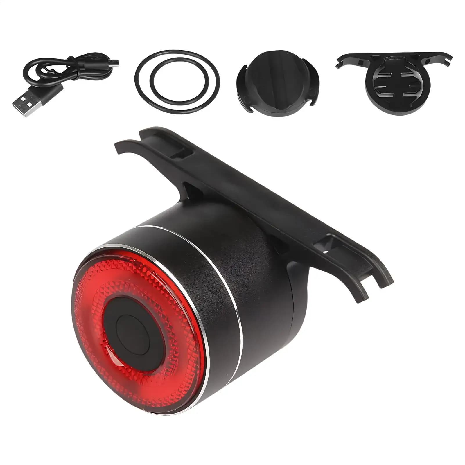 Bike Brake Light Rear Detection Light for Smart Bike Brake Detection Lamp for Mountain Road Driving Daily Camping Communal