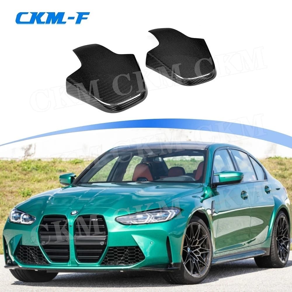 Coperture Interne per Sedili in Fibra di Carbonio per BMW Serie 3 G80 M3, Serie 8 F91 F97 F98 2020+, Decorazioni per Auto