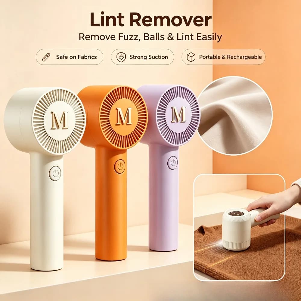 USB Rechargeable Fabric Shaver, Portable Electric Lint Remover, Household Sweater Fuzz Pill Trimmer for Clothes