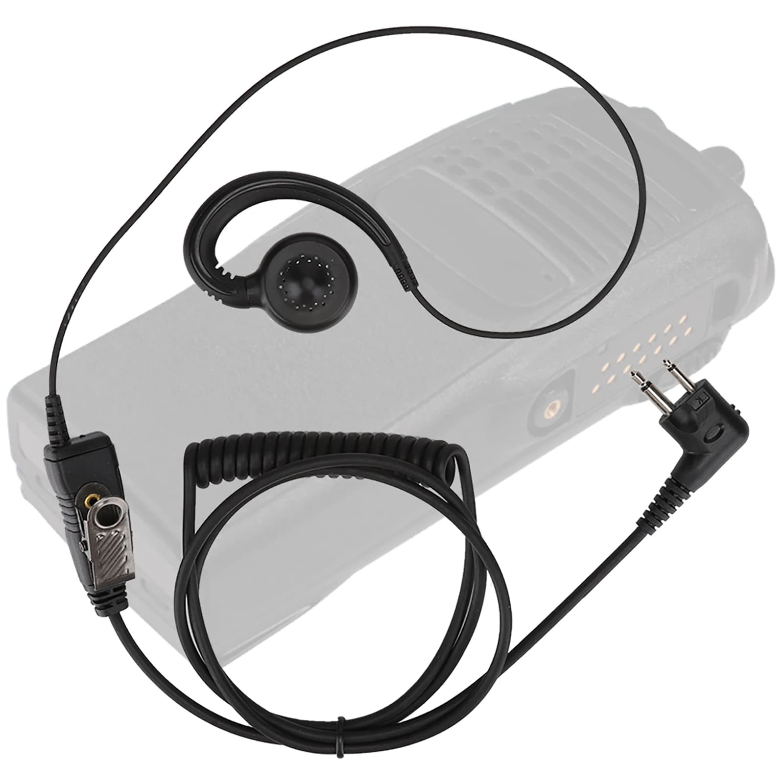 AEH3000-M1A Walkie Talkie Radio bidirezionale Nero Auricolare Microfono per Motorola Nero Auricolare Walkie Talkie Auricolare Radio bidirezionale Auricolare