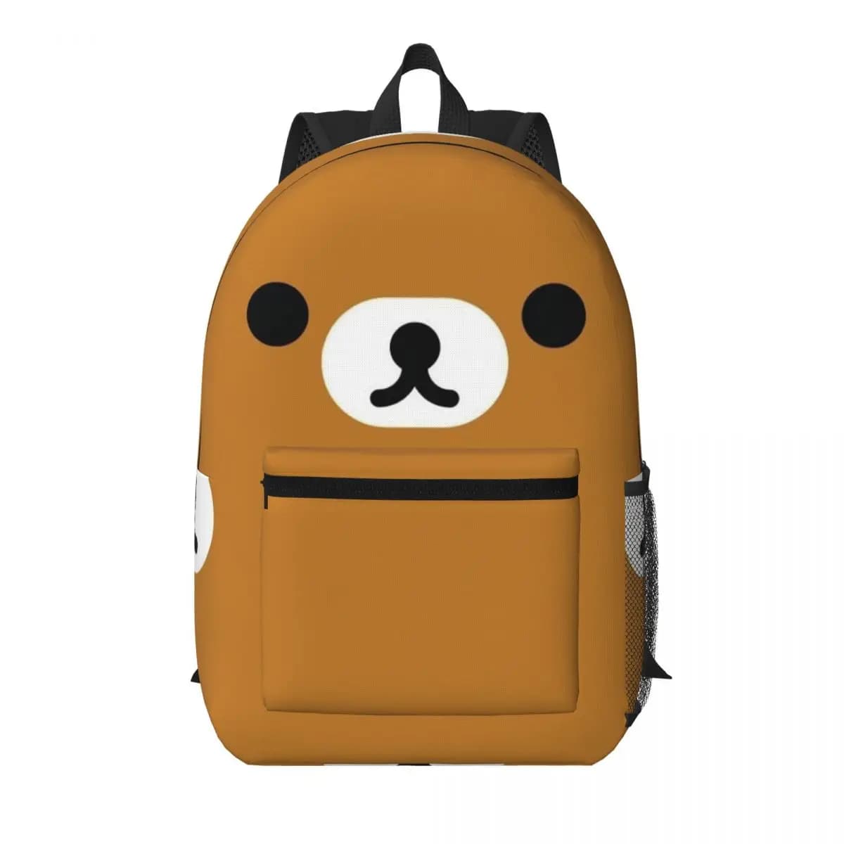 Zaino Rilakkuma Relax Bear Big Face per studenti, borsa da scuola, zaino da viaggio per escursioni, per ragazzi e ragazze, borsa a tracolla
