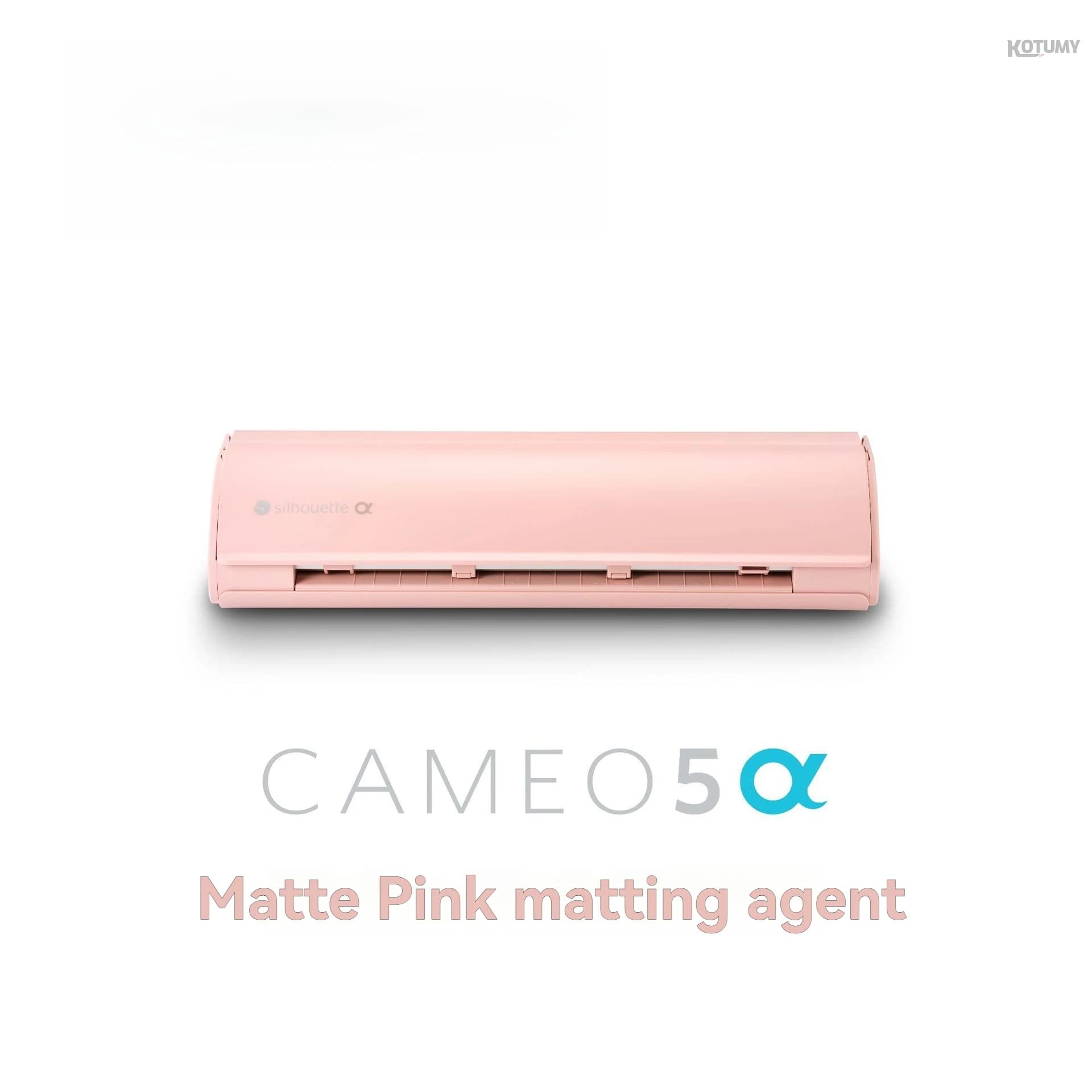 Pink CAMEO5 Alpha Desktop Engraving Cutting Machine, Intelligent Edge Scanning Heat Transfer Vinyl Cutter for Label Sticker Craf