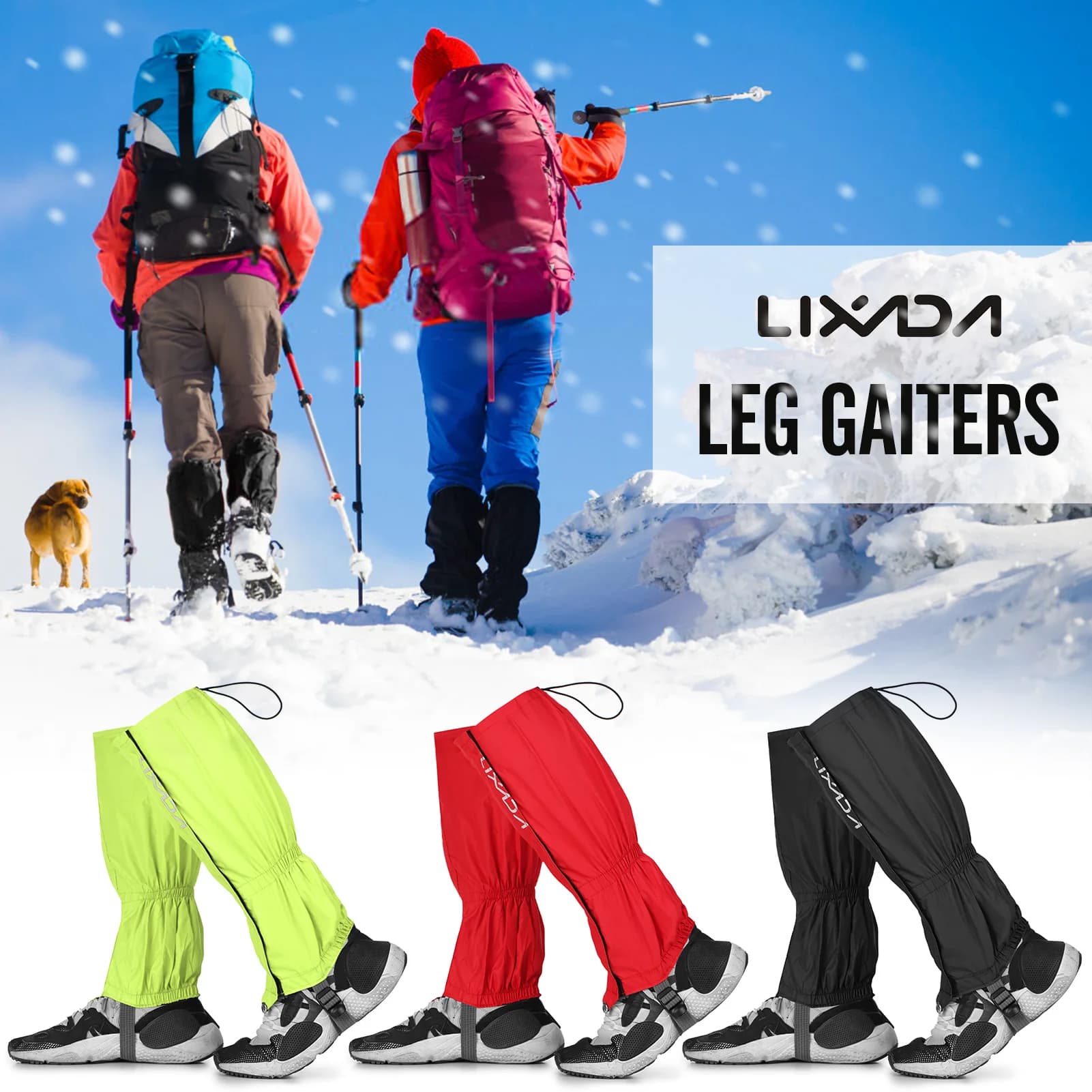 1 pair of waterproof snow legs boots Trekking shoes Legging shoulder straps for tourist snakes camping outdoor climbing trekking climbing