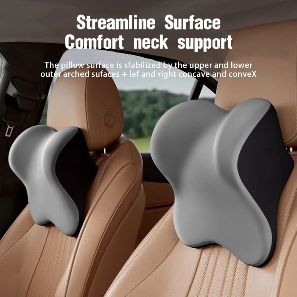 Poggiatesta per auto aggiornato Supporto lombare Cuscino in memory foam Cuscino super per la testa Cuscino confortevole Schienale Accessori per auto Amagi