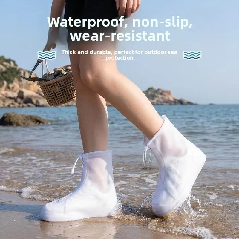 Waterproof Thickened Outdoor Hiking Portable Shoe Covers Adult Sandproof Rain Boot Covers Easy to Wear And Remove Shoe Access...