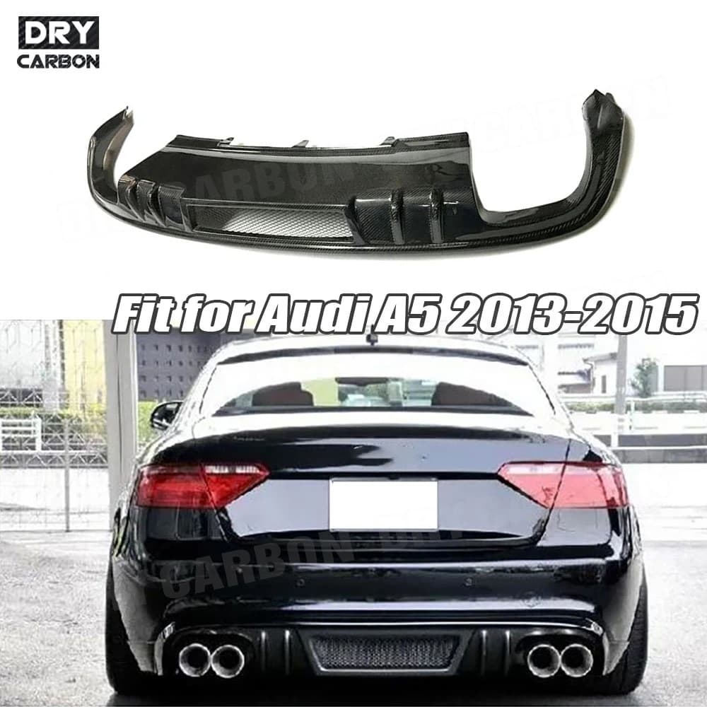 Carbon Fiber Rear Diffuser for Audi A5 Standard 2013 2014 2015 - Auto Accessories
