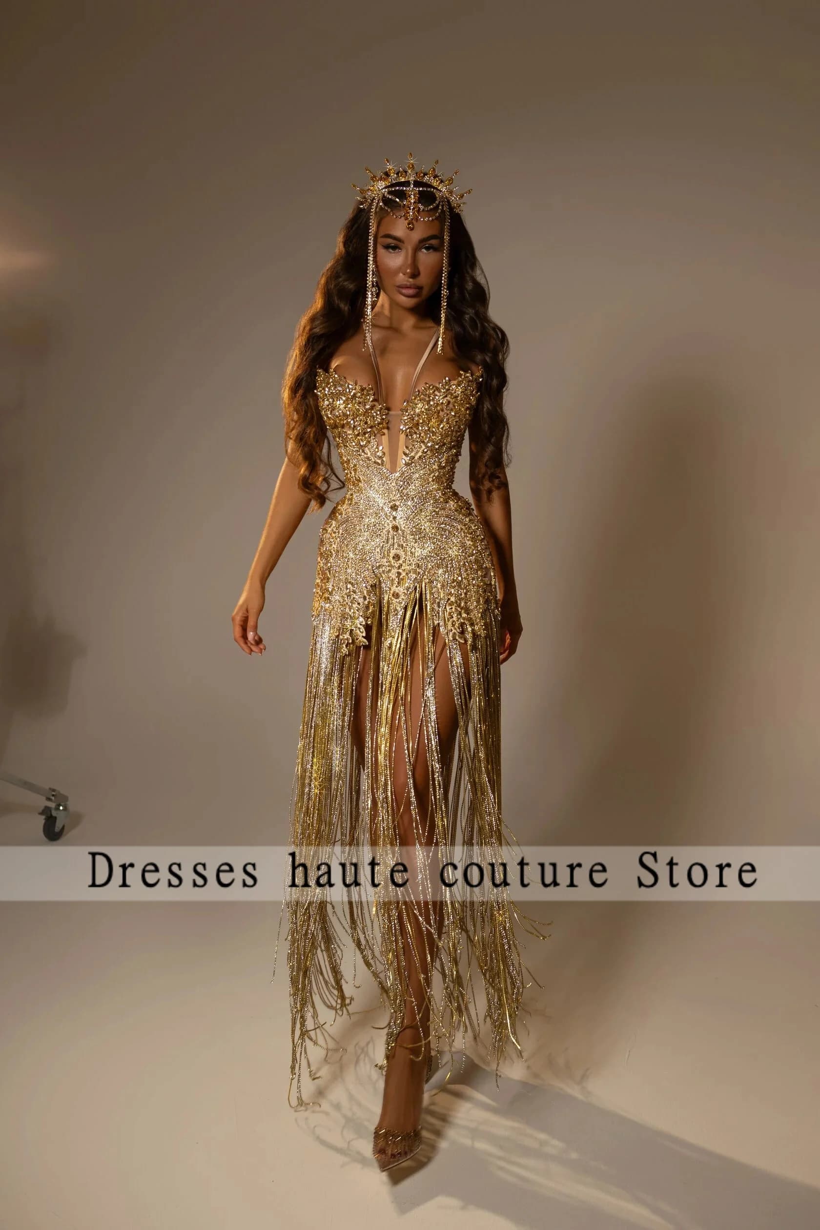 Trendy Homecoming Dresses for Women with Tassel Rhinestones Sleeveless V-neck Mini Sheath Robes De Soiree Customized