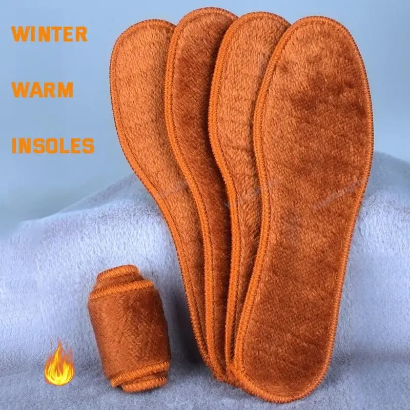 Soletta calda invernale per scarpe addensare stivali da neve in peluche suola per scarpe inserto termico solette da corsa sportive uomo donna cuscinetti riscaldanti