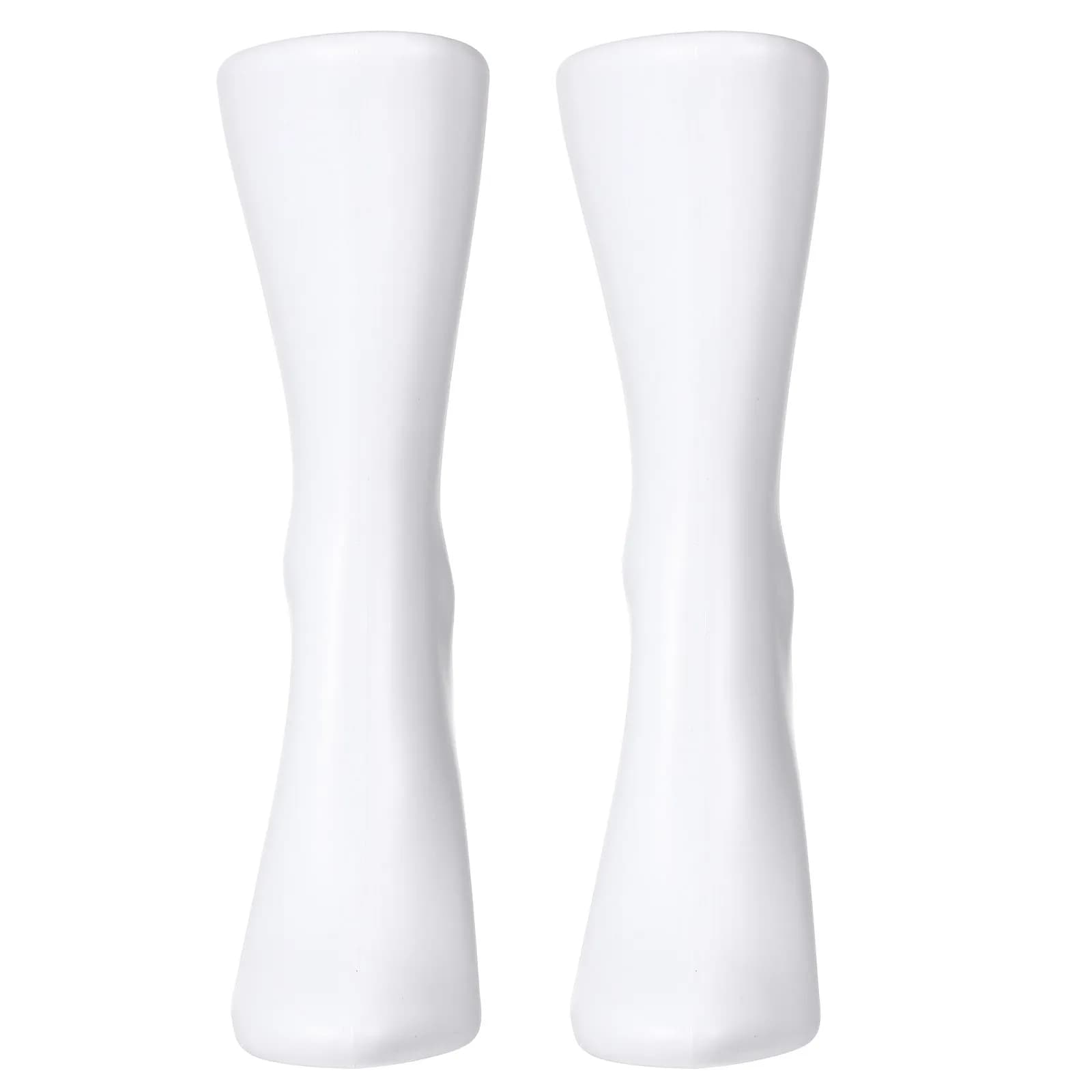 2 Pezzi Espositore a Forma di Piede Donna in Materiale PP per Gioielli, Cavigliere, Scarpe, Calze