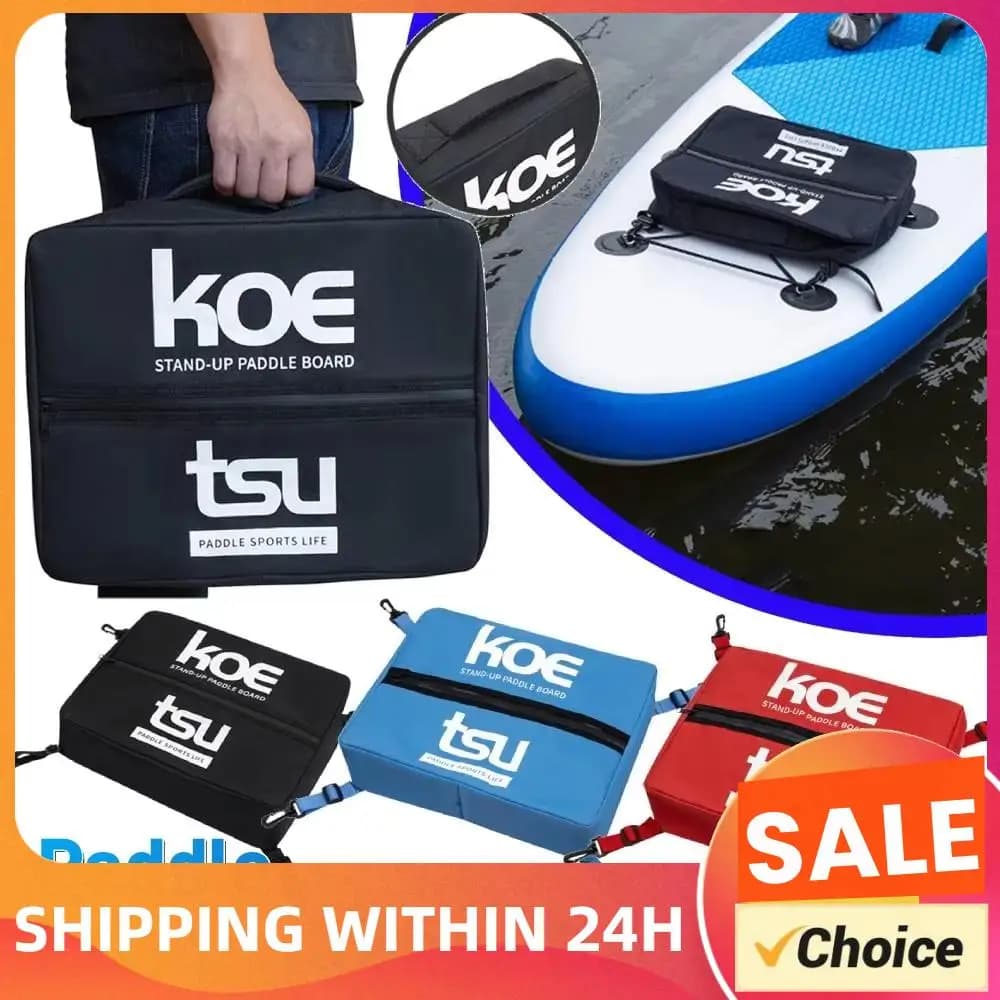 Paddleboard Storage Bag Waterproof Deck Cooler Pouch Sup Paddle Board Accessories Bag for Paddleboarding Camping Kayaking