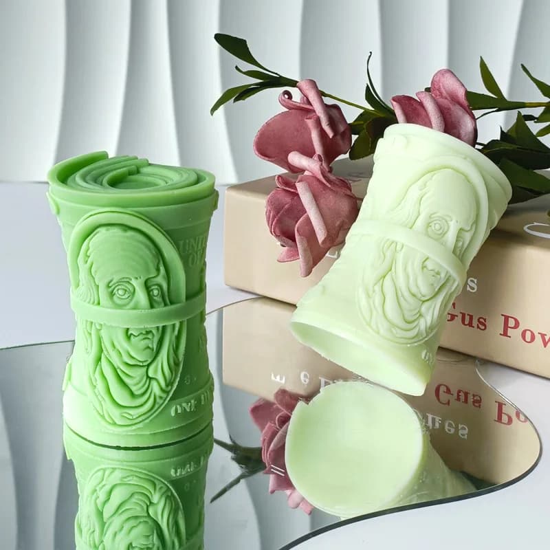 Stampo in silicone per dollari di denaro 3D Stampo per ornamenti in resina per candele aromatiche fai-da-te Stampo per candele per sapone fatto a mano da 100 dollari