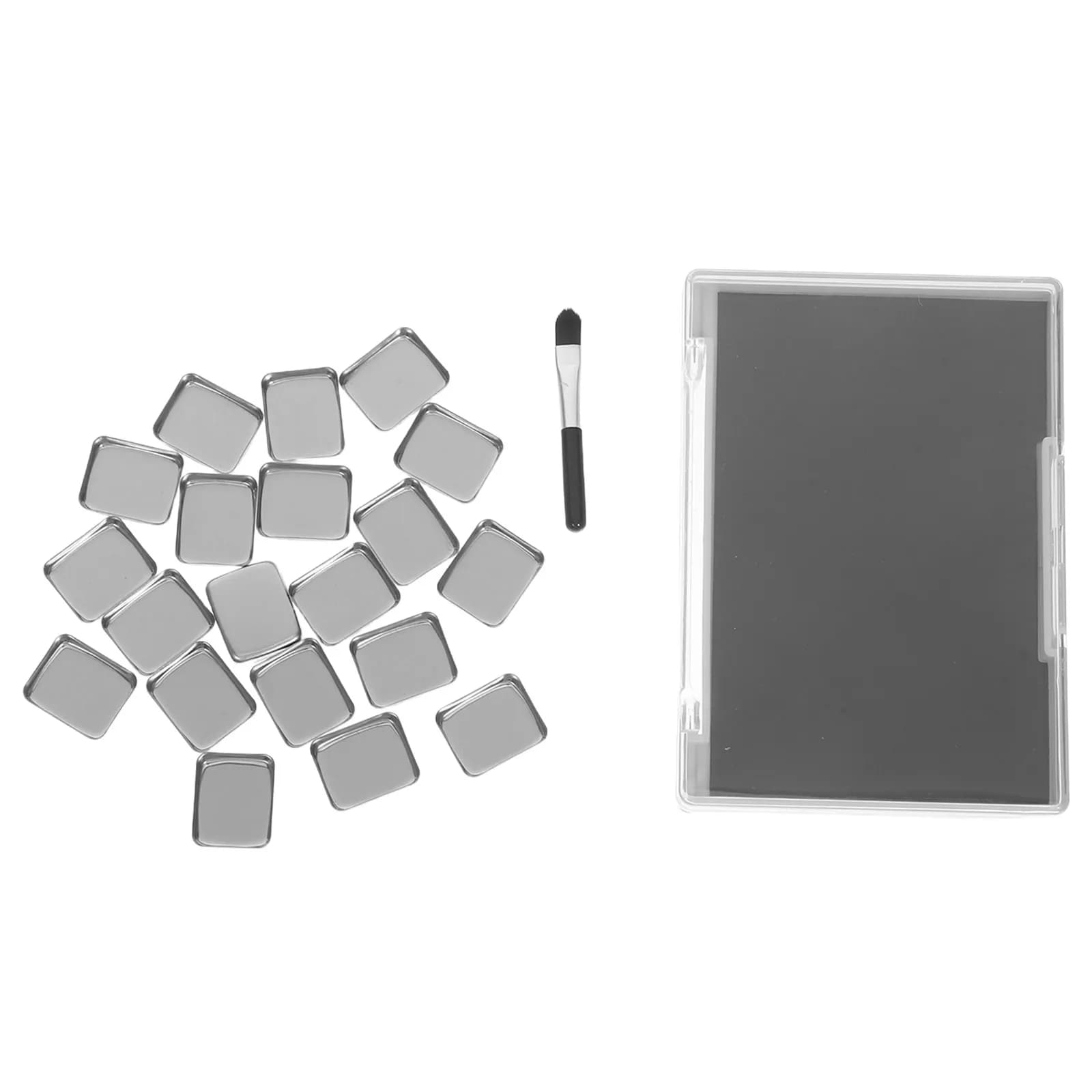 Empty Eyeshadow Palette Magnetic Makeup Organizer Portable Storage Box Adjustable Compartments Transparent Lid Durable