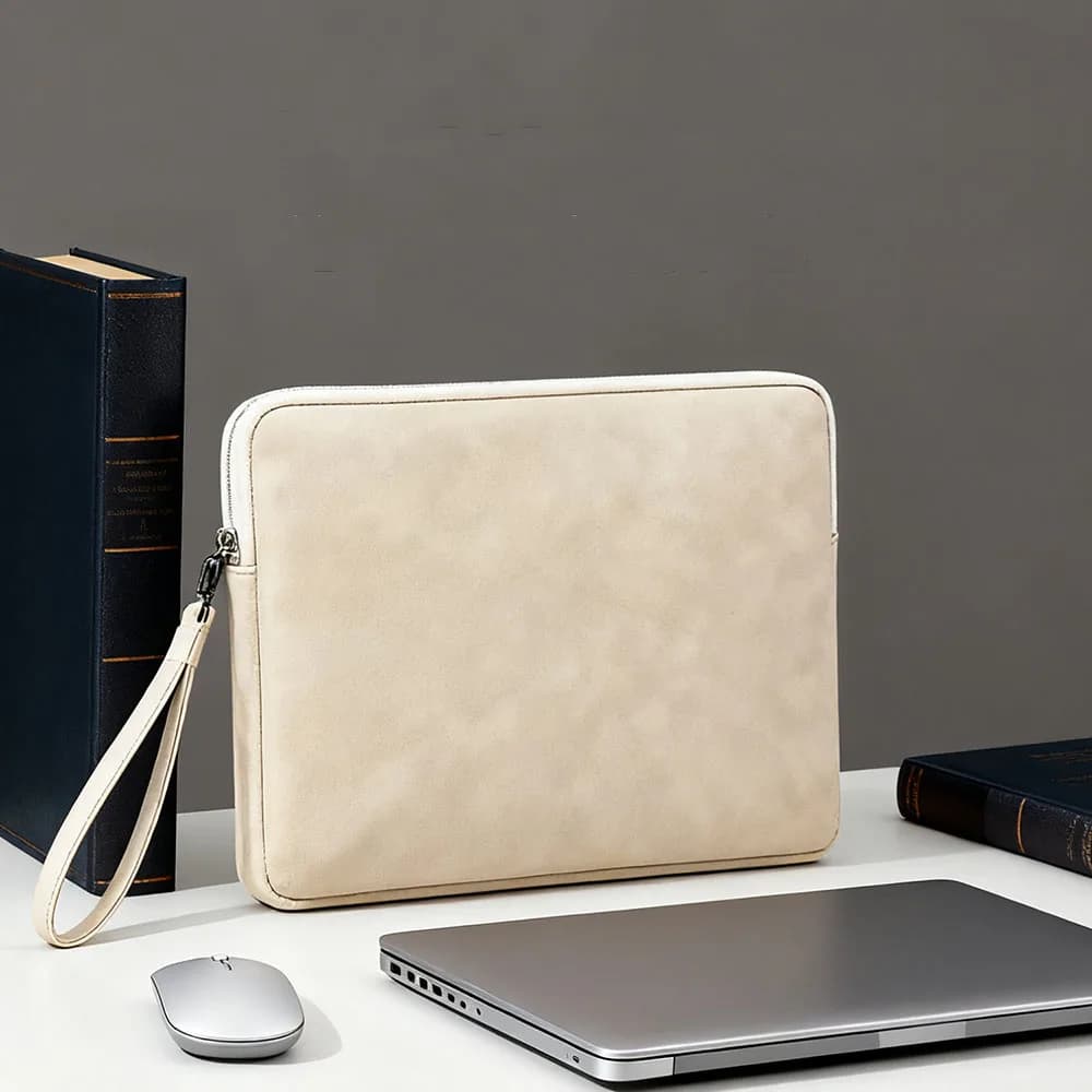 Nuova borsa per laptop a tinta unita in offerta speciale per MacBook, borsa portatile, custodia protettiva per computer, impermeabile e antiurto.