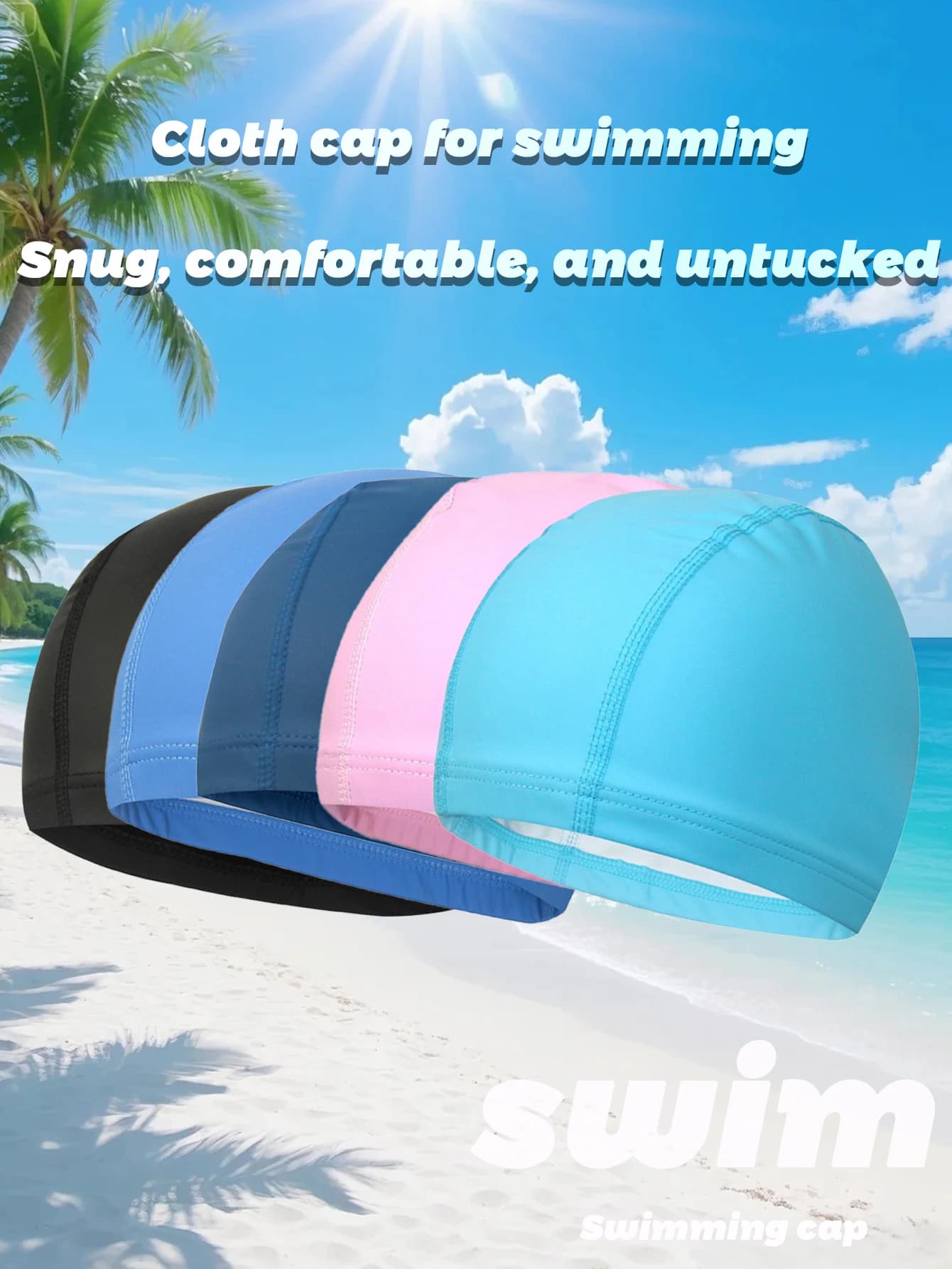 Nuovi prodotti cuffia da nuoto in PU di vendita calda cappelli da uomo e da donna all'ingrosso cuffie da nuoto alte elastiche impermeabili protezione per le orecchie l