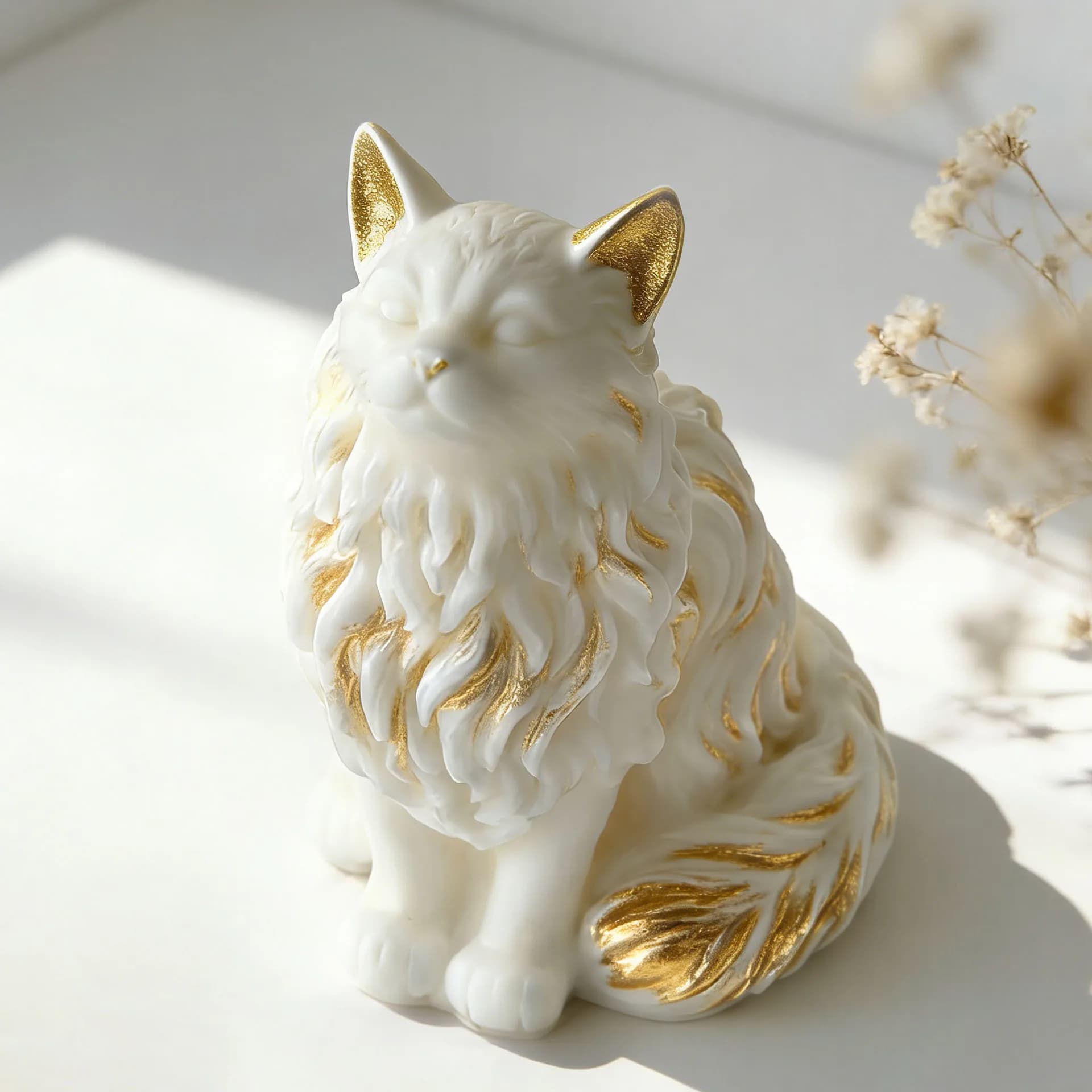 Cartoon Maine Coon Cat Silicone Candle Mold Handmade Scented Gypsum Resin Sitting Cat Mould Soap Candle Making Supplies
