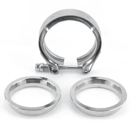1 Set Kit di fissaggio per fascia da 304 V in acciaio inossidabile per auto per caricabatterie turbo per tubo di scarico Parti per moto da 2 pollici