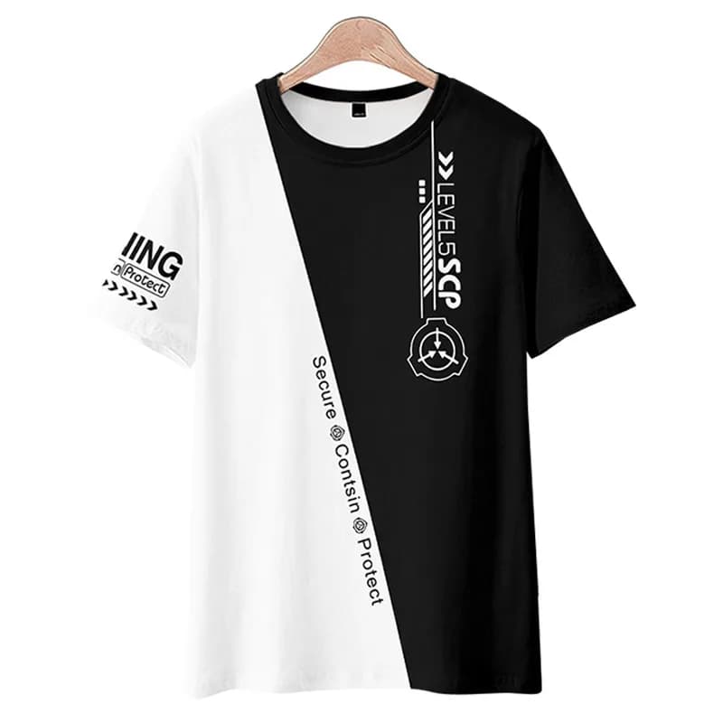 Scp Foundation 3D T Shirt Women's Women's Unisex Summer Fashion Short Sleeved T-shirt Graphics Streetwear Cosplay Anime Clothes