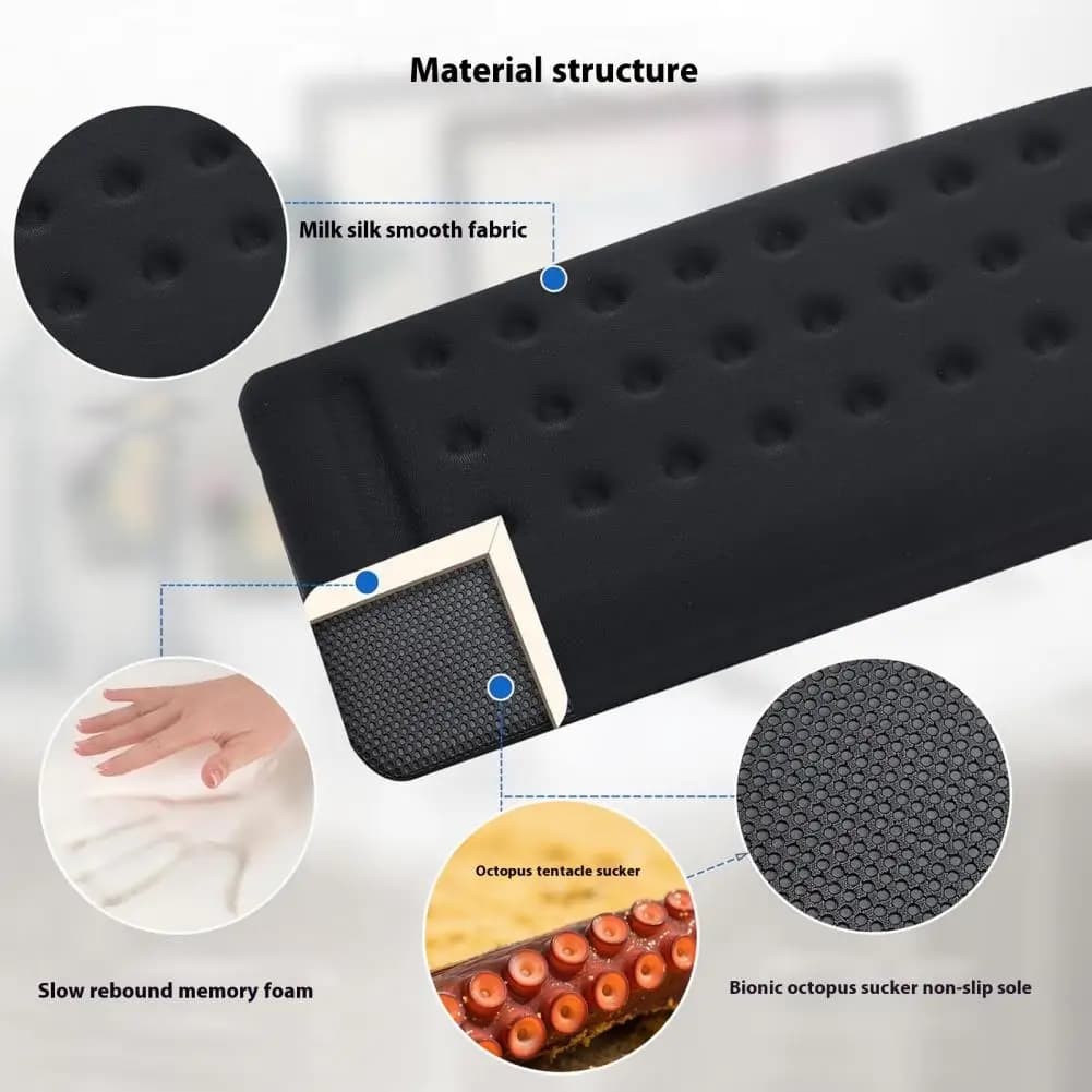 Base antiscivolo Gomito da scrivania Gomito da scrivania Cuscinetti ergonomici di supporto per gomito in memory foam per scrivania da ufficio Cuscini per braccioli antiscivolo