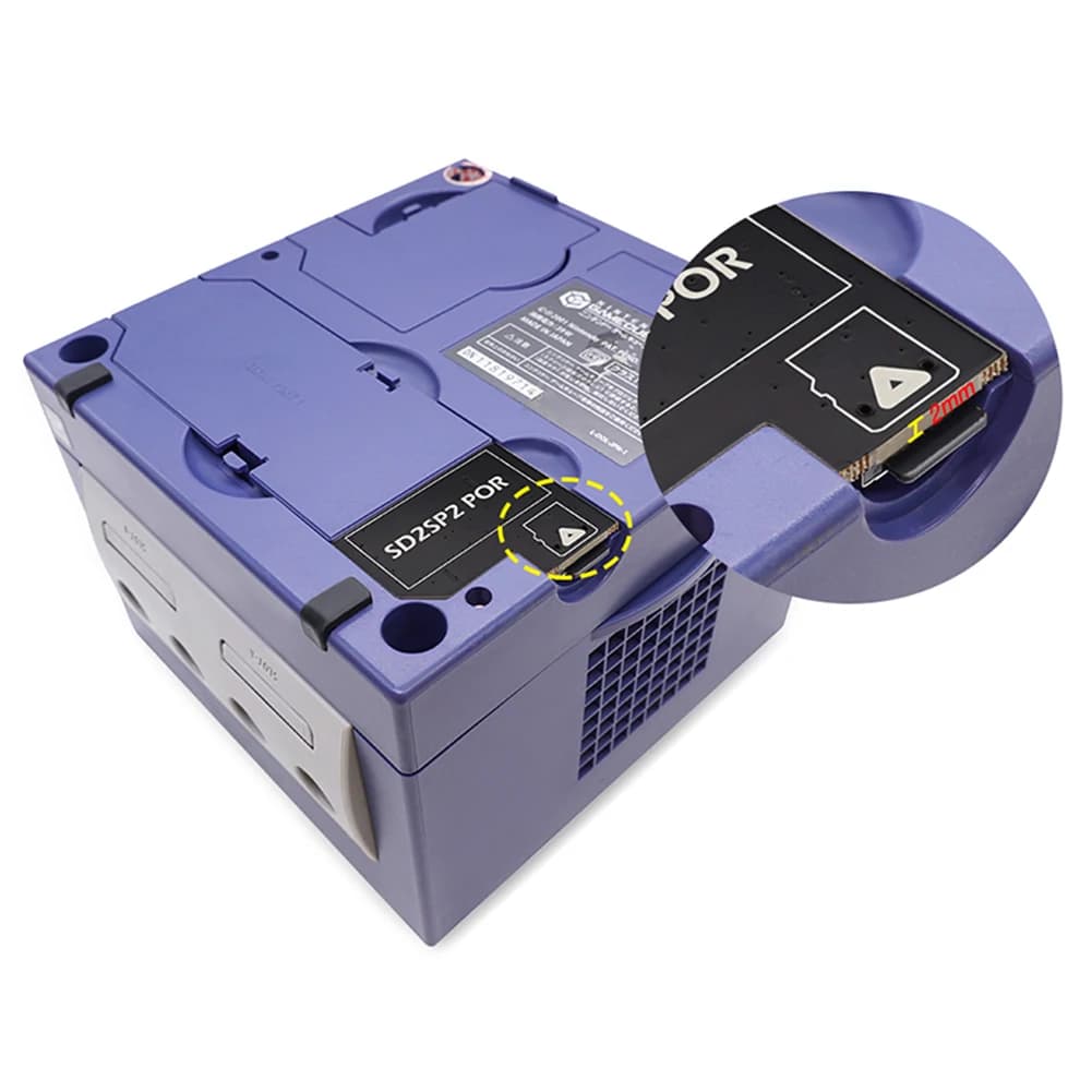 Adattatore SD2SP2 PRO per GameCube, Lettore di Schede Micro SD e TF con Porta Seriale 2, Compatibile con SDL