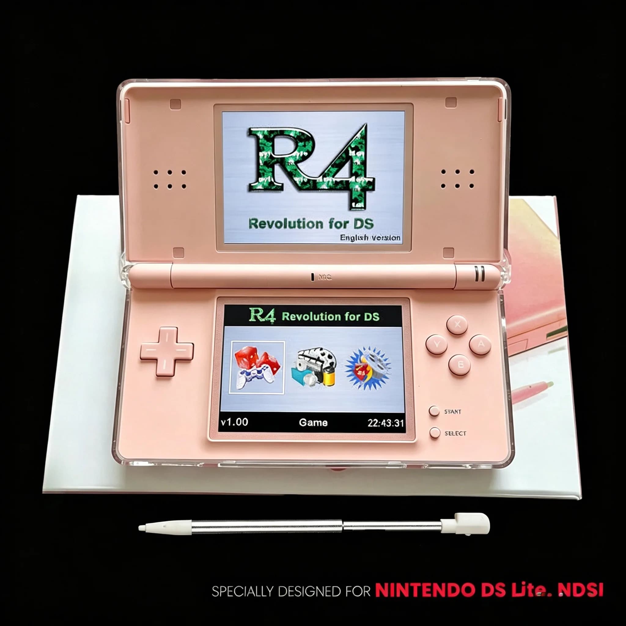 Custodia Protettiva Rigida Trasparente Antiurto per Console NDS Lite e Penna Stilo, Accessorio per Giochi con Protezione Completa Antigraffio