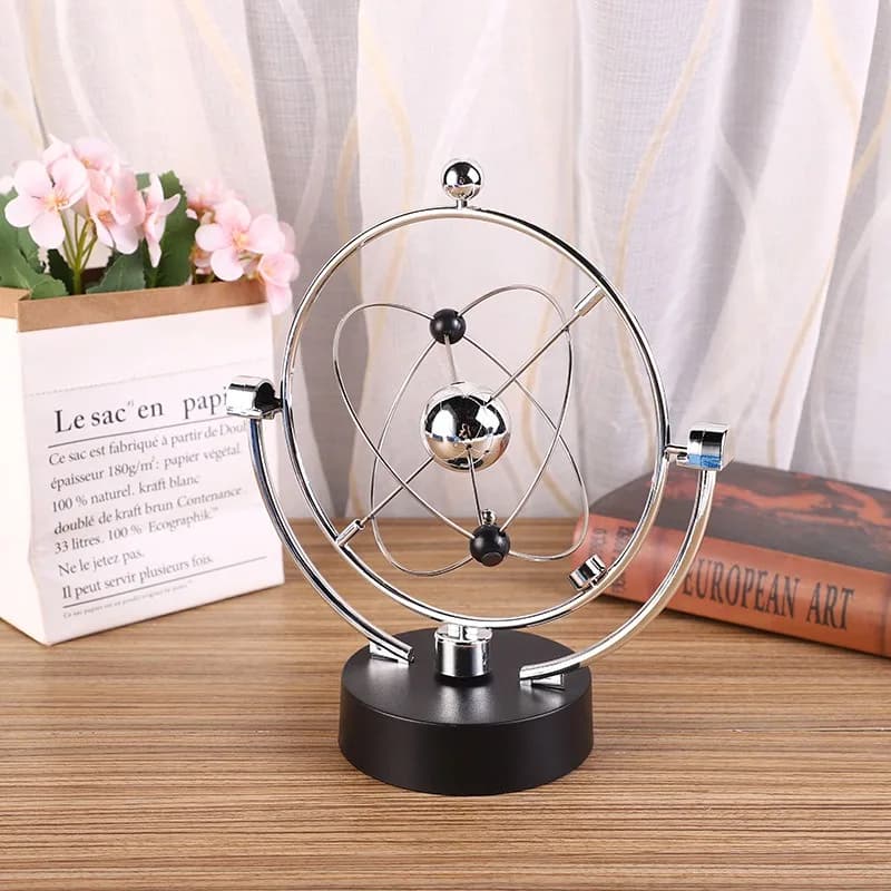 Rotazione asteroide orbitale celeste Altalena a movimento perpetuo Globo celeste Pendolo di Newton Modello Office Desktop Decor Cinetico