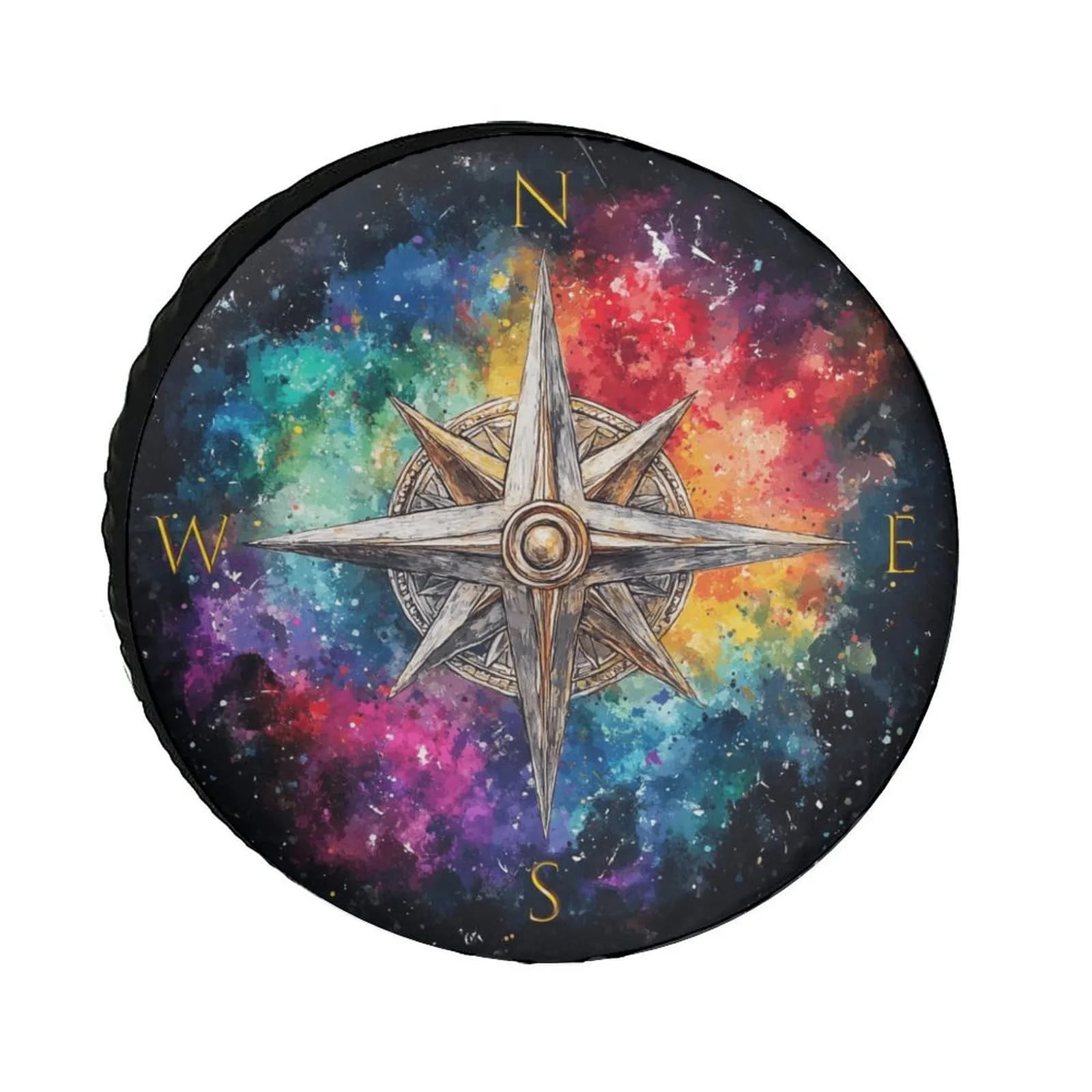 Copriruota Galaxy Compass, Resistente e Impermeabile, Protezione per Ruota di Scorta di Camper e SUV