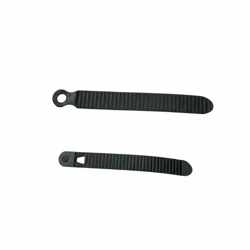 Cinghia a scala per fissaggio snowboard, design estremo, cricchetto anteriore e posteriore, resistente al freddo, accessorio di ricambio, nero chiaro