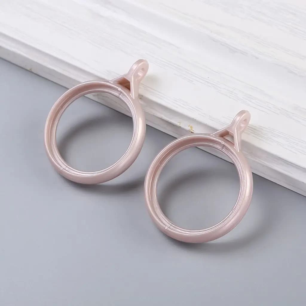 Strong Large Mute Solid Color Simple Thicken Roman Rod Clip Hook Hanging Loop Buckle Curtain Rings Curtain Accessories