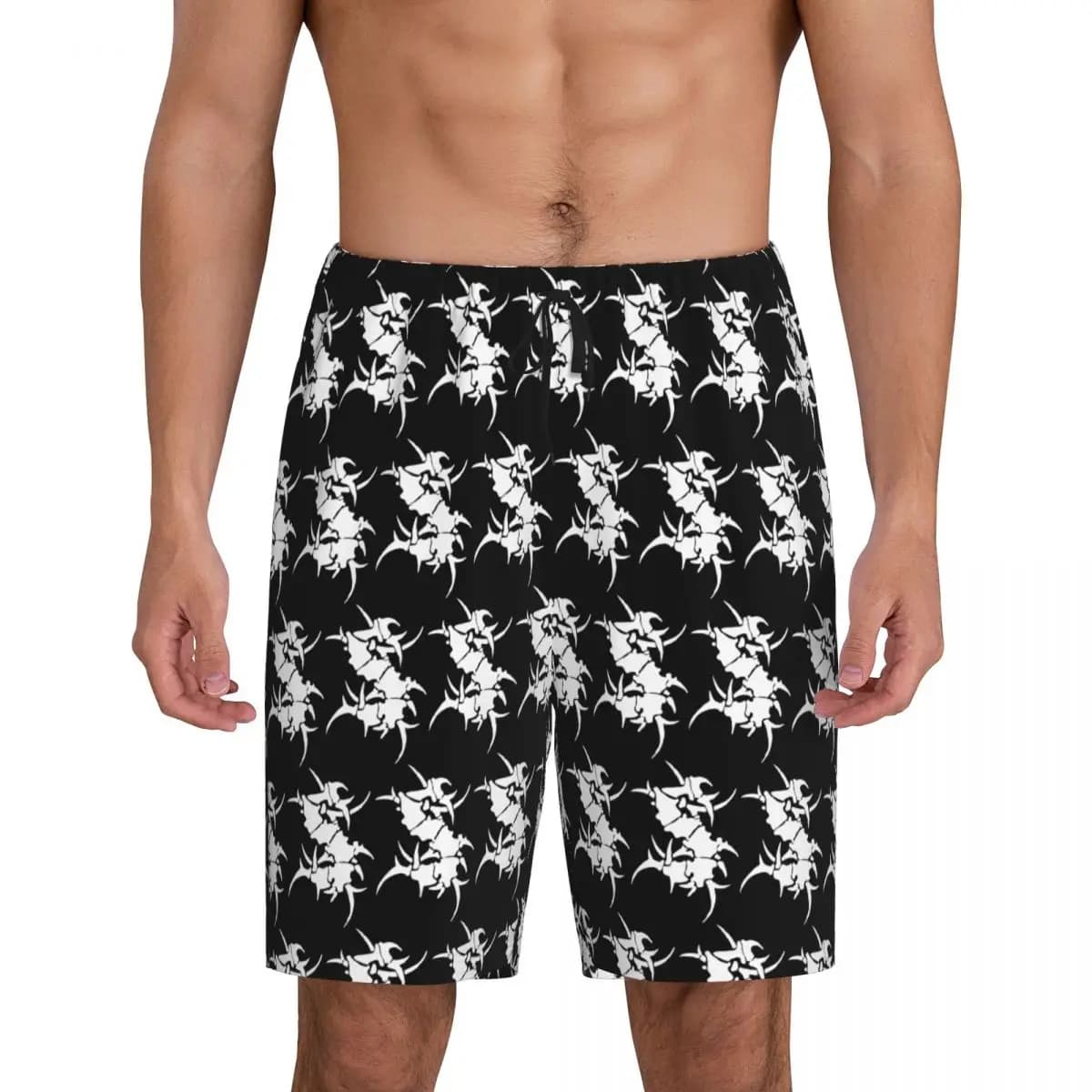 Pantaloncini da pigiama corti personalizzati Sepultura Slayer Death Metal da uomo, pantaloncini da notte, pantaloncini da casa, pantaloni da dormire