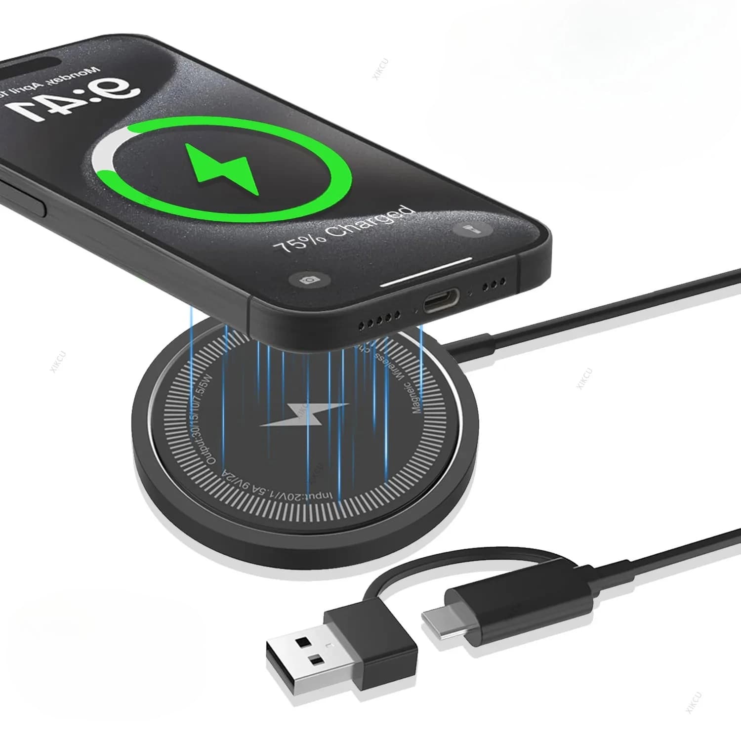15W For Magsafe Wireless Charging Pad Phone For iPhone 17 16 15 14 13 12 Pro Max AirPods 4/3 Pro Fast Charging Station