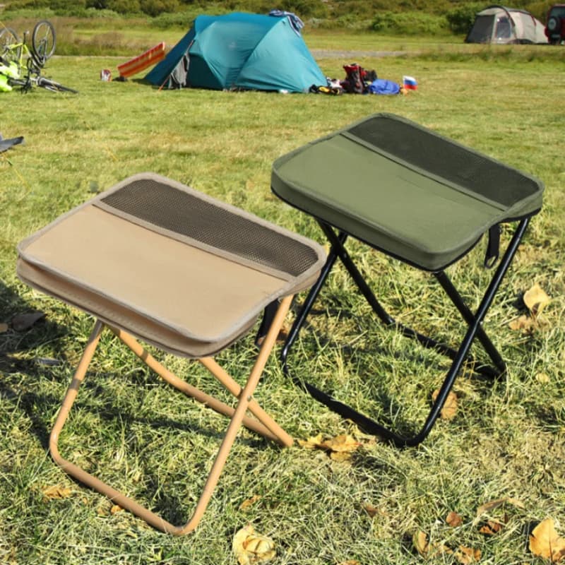 Outdoor leisure folding stool, camping and hiking, fishing trips, convenient portable stool in style shoulder bag to store