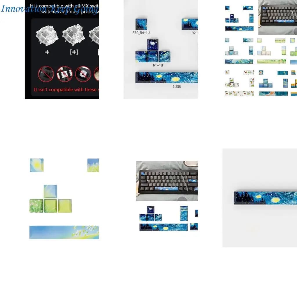 E65C PBT PROFILE ORIGINALE Originale KeyCap Accessori 8Key a cinque tastiere per tastiere