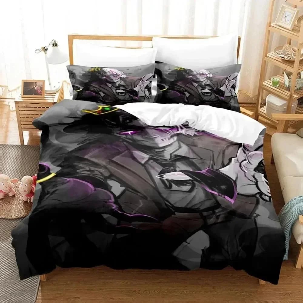 Set Letto Stampato 3D Anime Ranboo, Copripiumino, Federe, Set Biancheria da Letto, Lenzuola, Copriletto, Misure Full Queen King